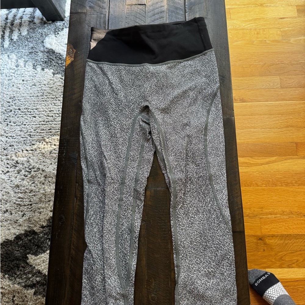 Lululemon Athletica Black and Gray Leggings